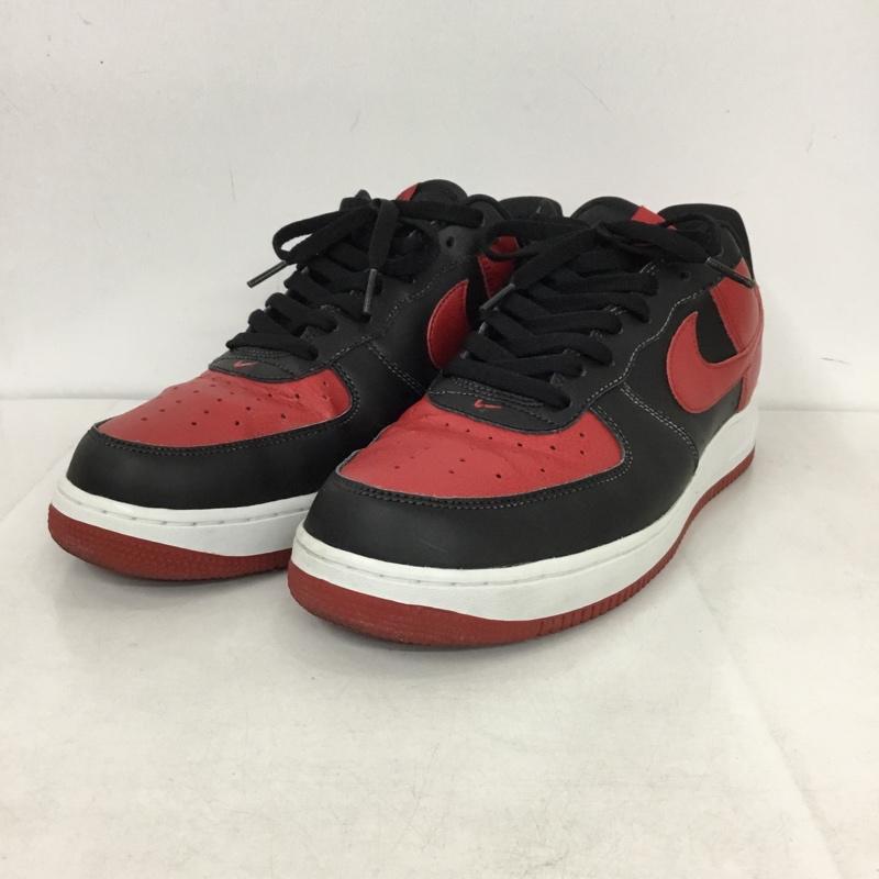 ナイキ NIKE スニーカー スニーカー 820266-009 AIR FORCE 1 LOW 29cm 29.0cm ロゴ、文字 黒 / ブラック / X 赤 / レッド / X 白 / ホワイト /  メンズ USED 古着 中古 10145451
