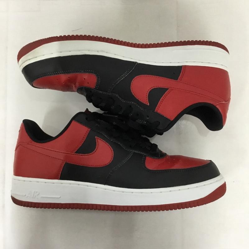 ナイキ NIKE スニーカー スニーカー 820266-009 AIR FORCE 1 LOW 29cm 29.0cm ロゴ、文字 黒 / ブラック / X 赤 / レッド / X 白 / ホワイト /  メンズ USED 古着 中古 10145451