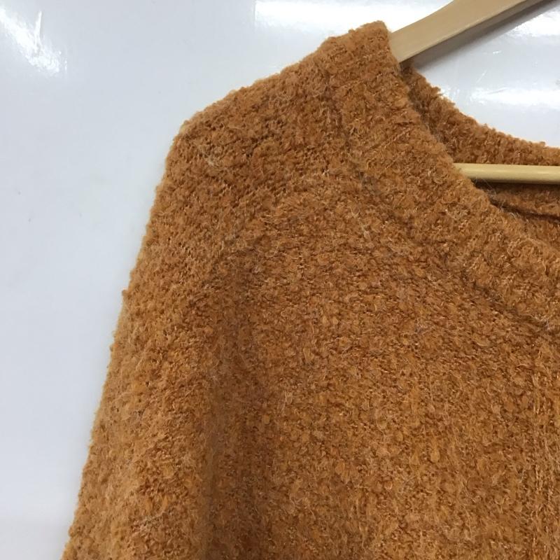 フリークスストア FREAK S STORE カーディガン 長袖 長袖カーディガン 前ボタン ニットカーディガン FREE 無地 橙 / オレンジ /  レディース USED 古着 中古 10145460