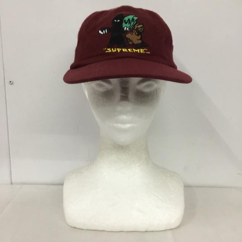 シュプリーム Supreme 帽子 キャップ アメリカ製 ロゴ、文字 えんじ / ワインレッド /  メンズ USED 古着 中古 10145463