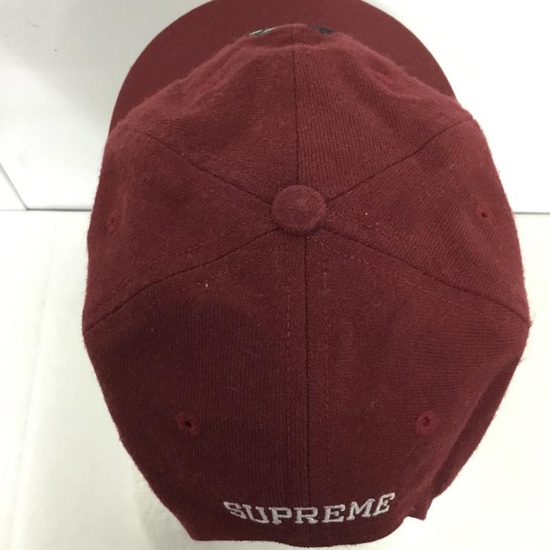 シュプリーム Supreme 帽子 キャップ アメリカ製 ロゴ、文字 えんじ / ワインレッド /  メンズ USED 古着 中古 10145463