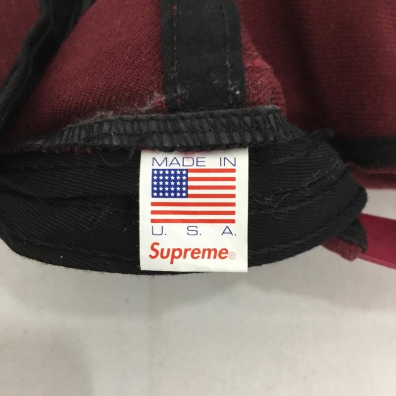 シュプリーム Supreme 帽子 キャップ アメリカ製 ロゴ、文字 えんじ / ワインレッド /  メンズ USED 古着 中古 10145463