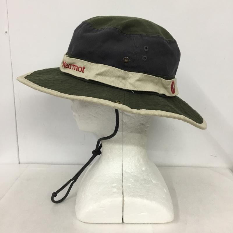 マーモット Marmot 帽子 ハット MJH-S3333 サファリハット ロゴ、文字 カーキ / カーキ / X 紺 / ネイビー / X ベージュ / ベージュ /  メンズ USED 古着 中古 10145465