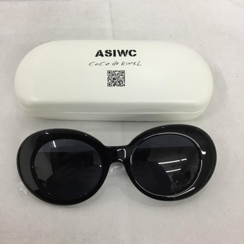 ASIWC ASIWC めがね・サングラス サングラス COCO DE KIMEL ケース付き ロゴ、文字 黒 / ブラック /  レディース USED 古着 中古 10145506