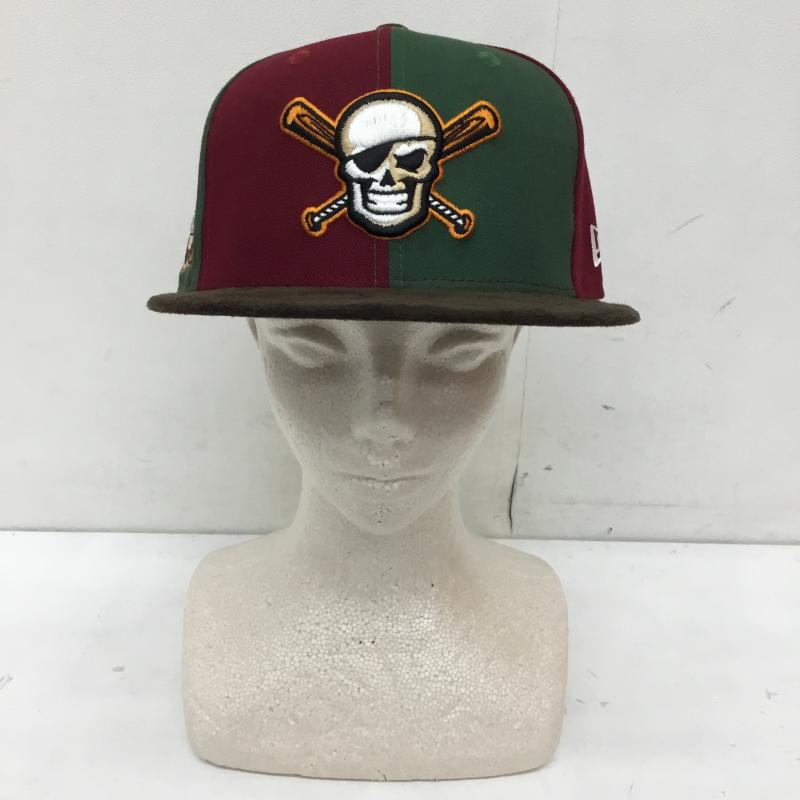 ニューエラ NEW ERA 帽子 キャップ 59FIFTY ピッツバーグ パイレーツ FREE ロゴ、文字 カーキ / カーキ / X えんじ / ワインレッド / X 茶 / ブラウン /  メンズ USED 古着 中古 10145514