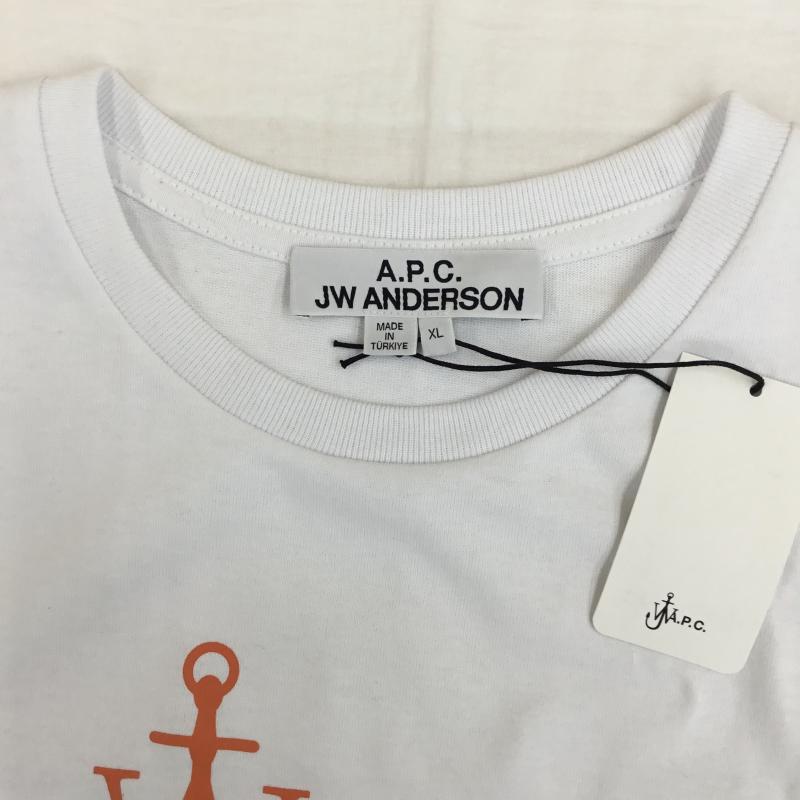 アーペーセー A.P.C. Tシャツ 半袖 JW Anderson XL ロゴ、文字 白 / ホワイト /  メンズ USED 古着 中古 10145519