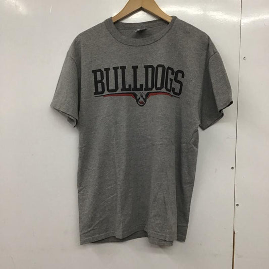 ラッセルアスレティック Russell Athletic Tシャツ 半袖 半袖カットソー プリントTシャツ クルーネックカットソー M ロゴ、文字 灰 / グレー /  メンズ USED 古着 中古 10145528