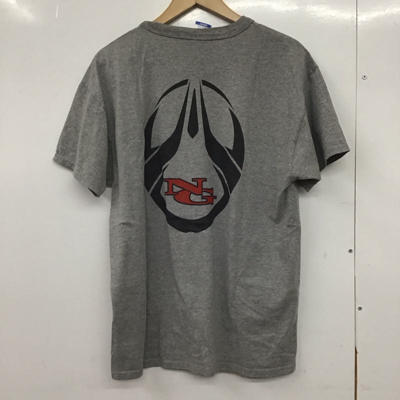 ラッセルアスレティック Russell Athletic Tシャツ 半袖 半袖カットソー プリントTシャツ クルーネックカットソー M ロゴ、文字 灰 / グレー /  メンズ USED 古着 中古 10145528