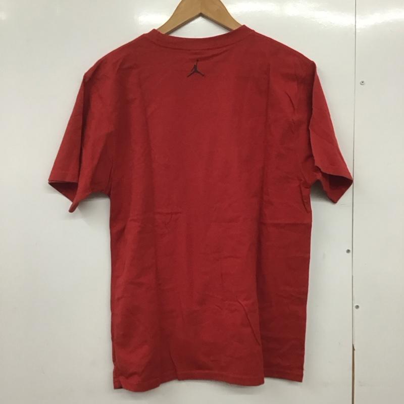 エアジョーダン AIR JORDAN Tシャツ 半袖 半袖カットソー プリントTシャツ クルーネックカットソー L ロゴ、文字 赤 / レッド /  メンズ USED 古着 中古 10145537