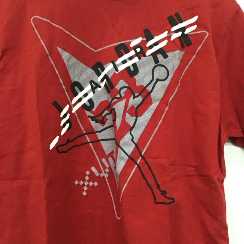 エアジョーダン AIR JORDAN Tシャツ 半袖 半袖カットソー プリントTシャツ クルーネックカットソー L ロゴ、文字 赤 / レッド /  メンズ USED 古着 中古 10145537