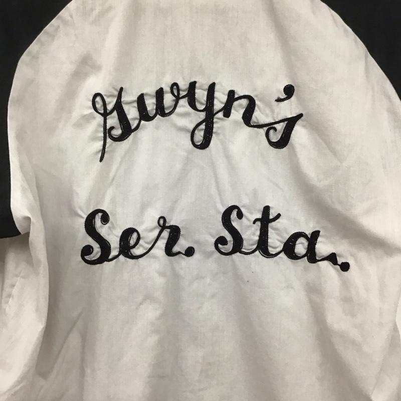 ヒルトン HILTON シャツ、ブラウス 半袖 半袖シャツ 刺繍シャツ ポケットシャツ S ロゴ、文字 灰 / グレー /  メンズ USED 古着 中古 10145539