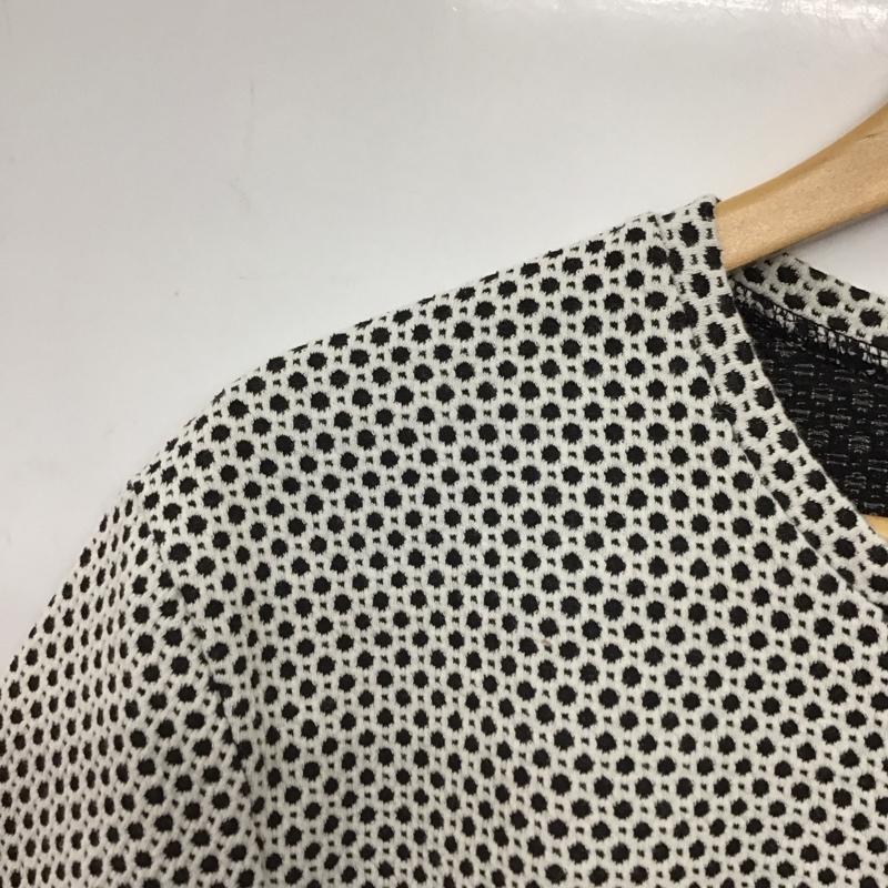 ザラメン ZARA MAN カットソー 半袖 半袖カットソー プリントTシャツ クルーネックカットソー M 総柄 白 / ホワイト / X 黒 / ブラック /  メンズ USED 古着 中古 10145540