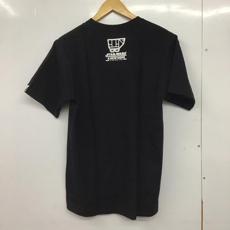 アベイシングエイプ A BATHING APE Tシャツ 半袖 半袖カットソー プリントTシャツ クルーネックカットソー starwars M プリント 黒 / ブラック /  メンズ USED 古着 中古 10145556