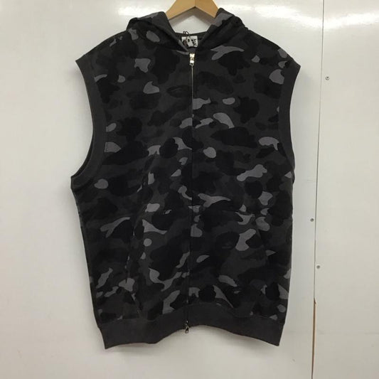 ベイプ BAPE ベスト ベスト ベスト ジップアップベスト スウェット L カモフラージュ柄・迷彩 マルチカラー / マルチカラー /  メンズ USED 古着 中古 10145559