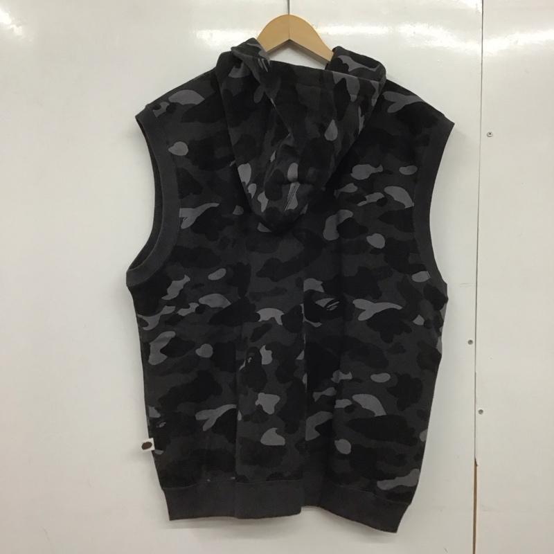 ベイプ BAPE ベスト ベスト ベスト ジップアップベスト スウェット L カモフラージュ柄・迷彩 マルチカラー / マルチカラー /  メンズ USED 古着 中古 10145559