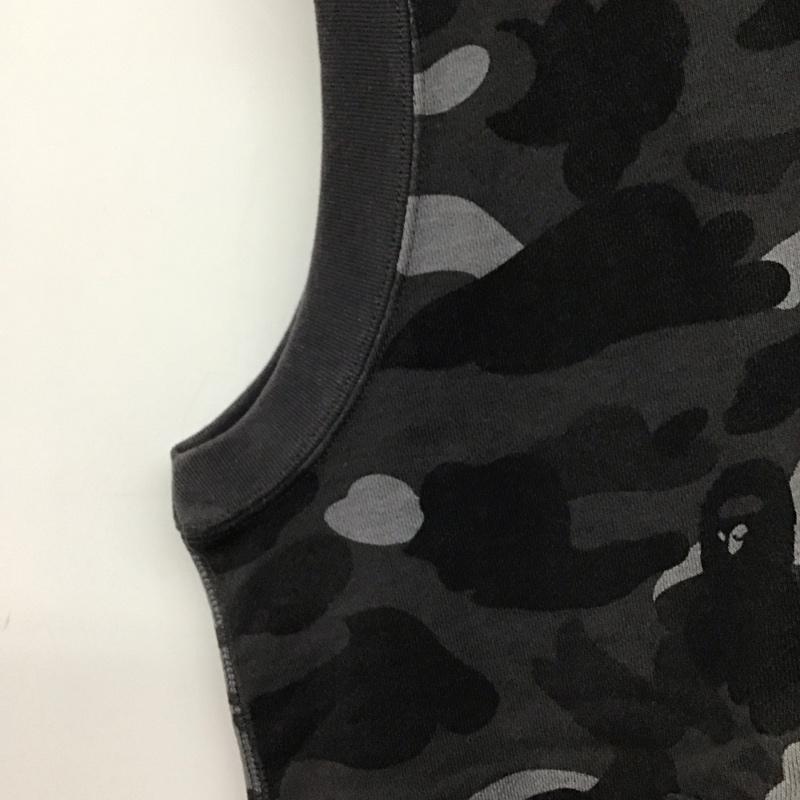 ベイプ BAPE ベスト ベスト ベスト ジップアップベスト スウェット L カモフラージュ柄・迷彩 マルチカラー / マルチカラー /  メンズ USED 古着 中古 10145559