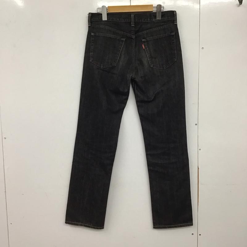 リーバイストラウスアンドコー Levi Strauss & co. パンツ デニム、ジーンズ デニムパンツ スリムパンツ カジュアルパンツ ストレッチパンツ 30インチ 無地 黒 / ブラック /  メンズ USED 古着 中古 10145575