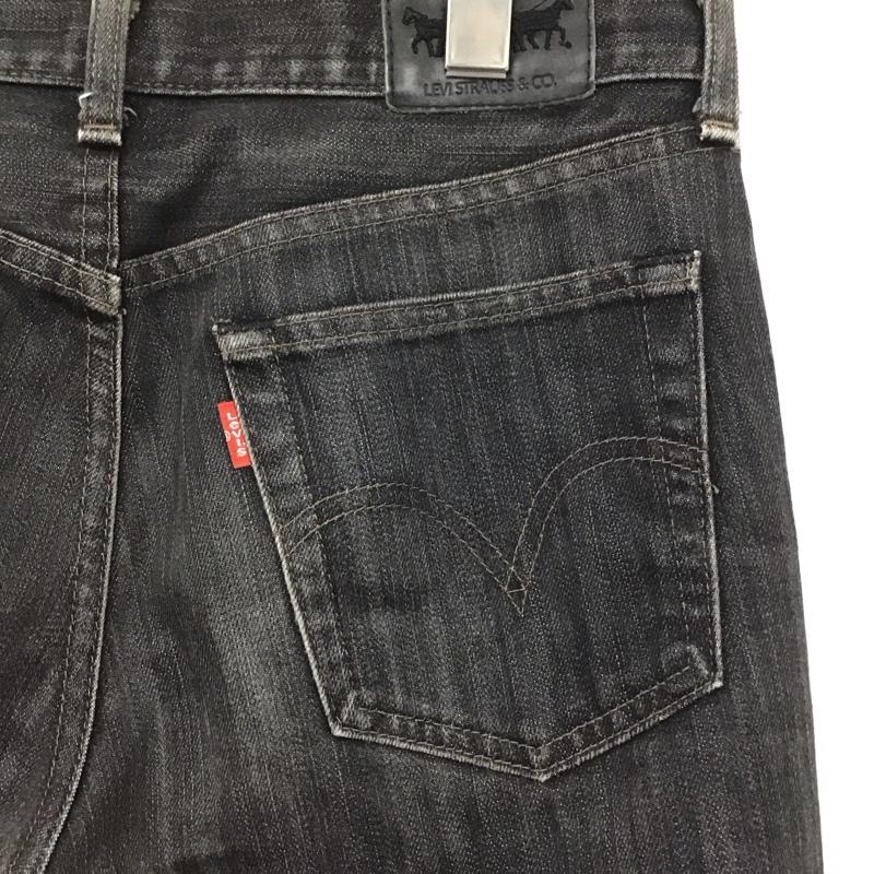 リーバイストラウスアンドコー Levi Strauss & co. パンツ デニム、ジーンズ デニムパンツ スリムパンツ カジュアルパンツ ストレッチパンツ 30インチ 無地 黒 / ブラック /  メンズ USED 古着 中古 10145575