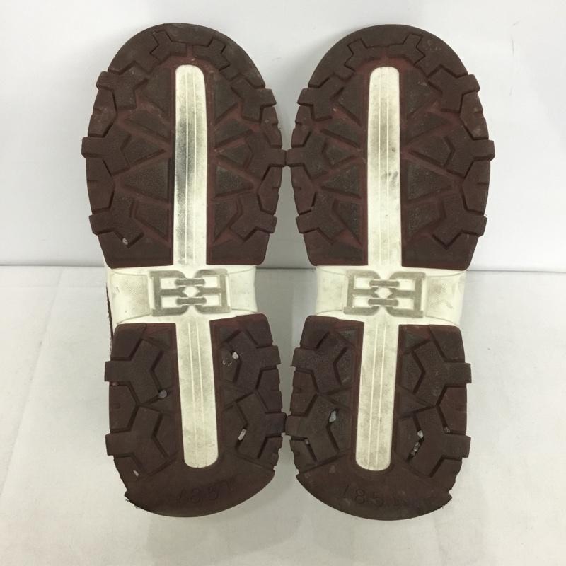 バリー BALLY スニーカー スニーカー MSK160 VT032 I011 US8D US：8 ロゴ、文字 白 / ホワイト / X えんじ / ワインレッド /  メンズ USED 古着 中古 10145601