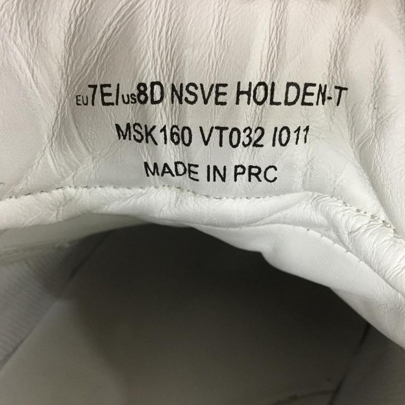 バリー BALLY スニーカー スニーカー MSK160 VT032 I011 US8D US：8 ロゴ、文字 白 / ホワイト / X えんじ / ワインレッド /  メンズ USED 古着 中古 10145601