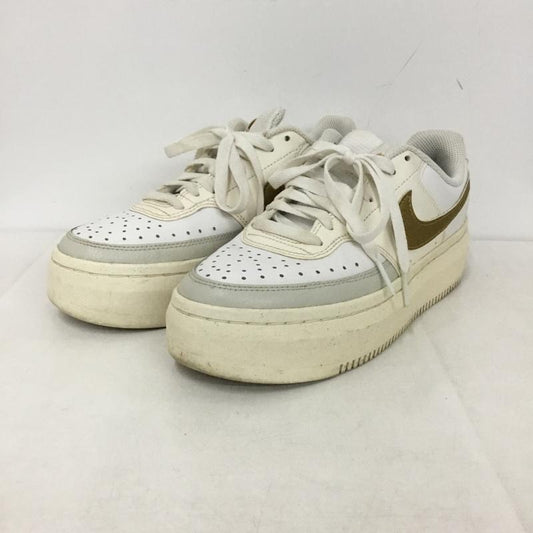 ナイキ NIKE スニーカー スニーカー DZ5394 100 W COURT VISION ALTA 25.5cm 25.5cm ロゴ、文字 白 / ホワイト / X 金 / ゴールド /  メンズ USED 古着 中古 10145602