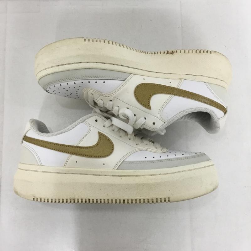 ナイキ NIKE スニーカー スニーカー DZ5394 100 W COURT VISION ALTA 25.5cm 25.5cm ロゴ、文字 白 / ホワイト / X 金 / ゴールド /  メンズ USED 古着 中古 10145602