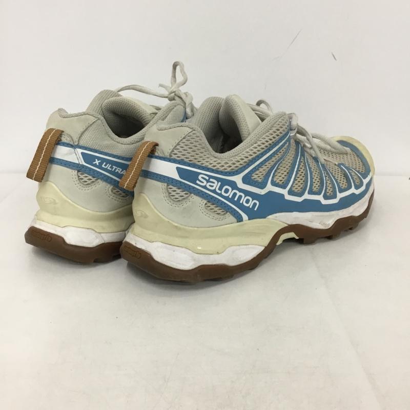サロモン SALOMON スニーカー スニーカー 159817 25cm 25.0cm ロゴ、文字 灰 / グレー / X 水色 / ライトブルー /  メンズ USED 古着 中古 10145611