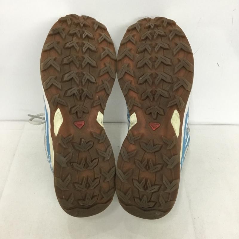 サロモン SALOMON スニーカー スニーカー 159817 25cm 25.0cm ロゴ、文字 灰 / グレー / X 水色 / ライトブルー /  メンズ USED 古着 中古 10145611