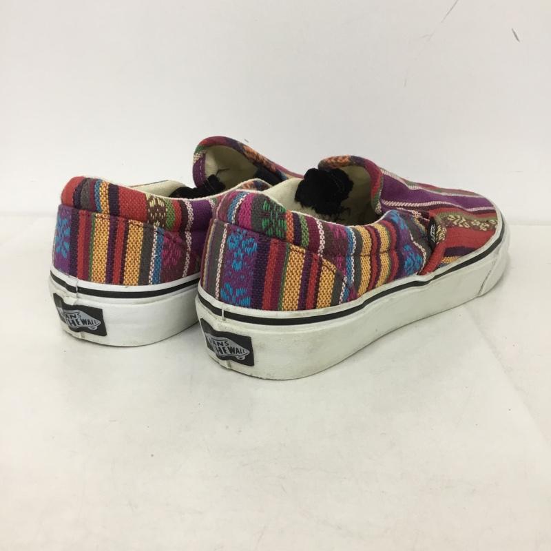 バンズ VANS スリッポン スリッポン T375 スニーカー US7 US：7  マルチカラー / マルチカラー /  レディース USED 古着 中古 10145613