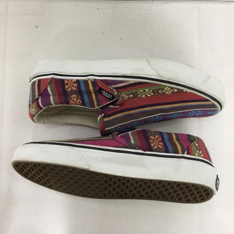 バンズ VANS スリッポン スリッポン T375 スニーカー US7 US：7  マルチカラー / マルチカラー /  レディース USED 古着 中古 10145613