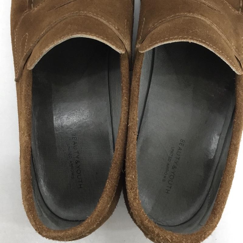 ビューティアンドユースユナイテッドアローズ BEAUTY&YOUTH UNITED ARROWS ローファー ローファー コインローファー 26.5cm 26.5cm 無地 茶 / ブラウン /  メンズ USED 古着 中古 10145615