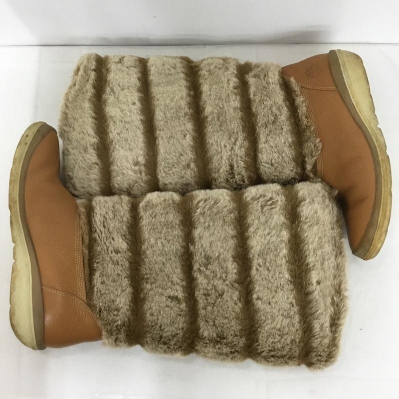 ティンバーランド Timberland ブーツ ロングブーツ 84379 6.5 ワンポイント 茶 / ブラウン /  レディース USED 古着 中古 10145622