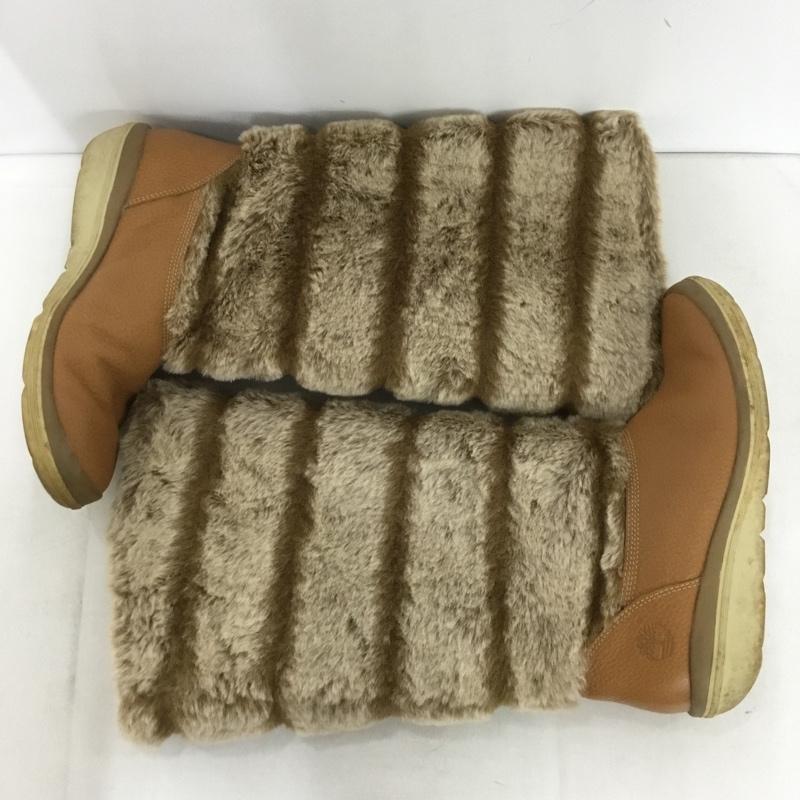 ティンバーランド Timberland ブーツ ロングブーツ 84379 6.5 ワンポイント 茶 / ブラウン /  レディース USED 古着 中古 10145622