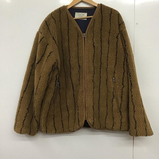 サニーレーベルアーバンリサーチ Sonny Label URBAN RESEARCH カーディガン 長袖 LA27-17A501 防風ボアカーディガン フリースジャケット L 無地 茶 / ブラウン /  メンズ USED 古着 中古 10145632