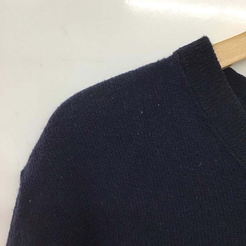 ウエストライド WESTRIDE ニット、セーター 長袖 38 無地 紺 / ネイビー /  メンズ USED 古着 中古 10145634