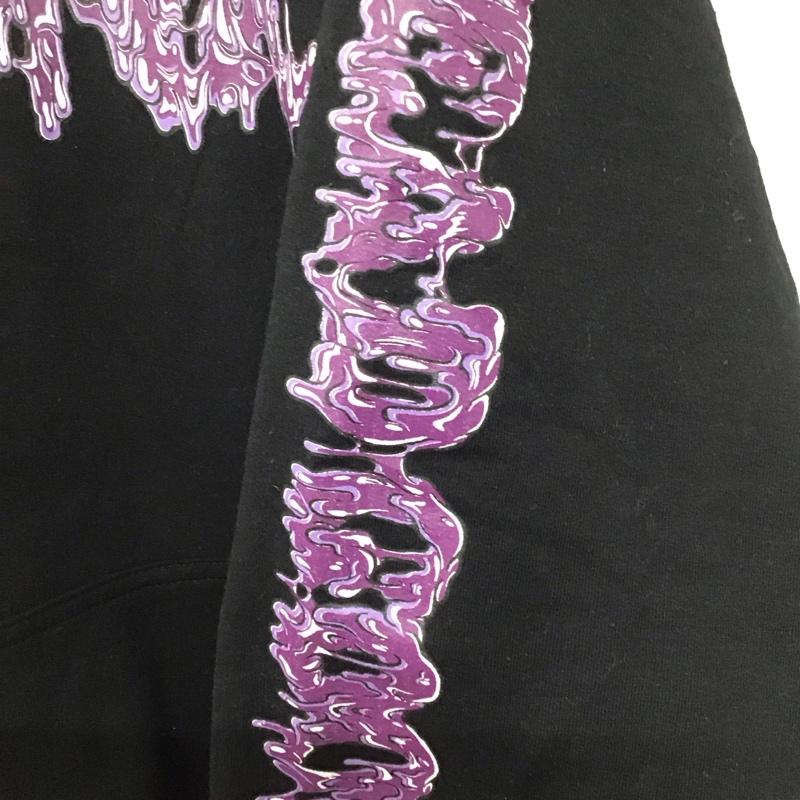 ヘッドグーニー HEADGOONIE パーカー 長袖 XL プリント 黒 / ブラック /  メンズ USED 古着 中古 10145647
