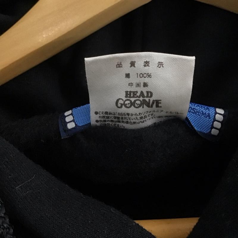 ヘッドグーニー HEADGOONIE パーカー 長袖 XL プリント 黒 / ブラック /  メンズ USED 古着 中古 10145647
