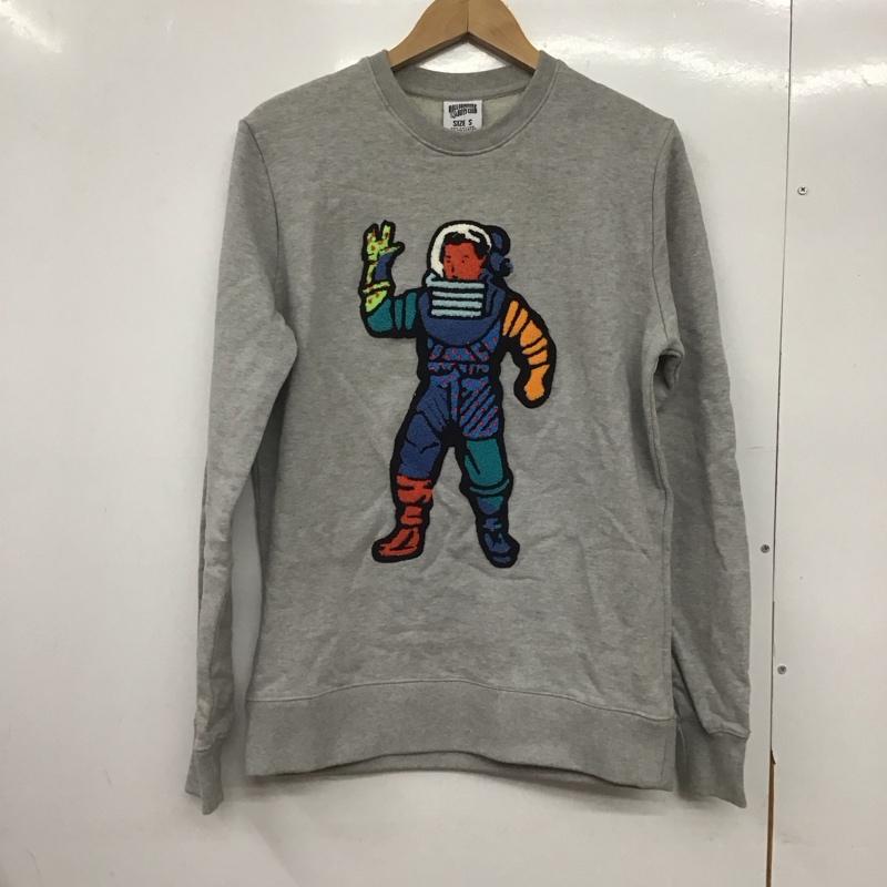 ビリオネア・ボーイズ・クラブ BILLIONAIRE BOYS CLUB トレーナー 長袖 長袖トレーナー スウェット クルーネック プルオーバー S ロゴ、文字 灰 / グレー /  メンズ USED 古着 中古 10145694