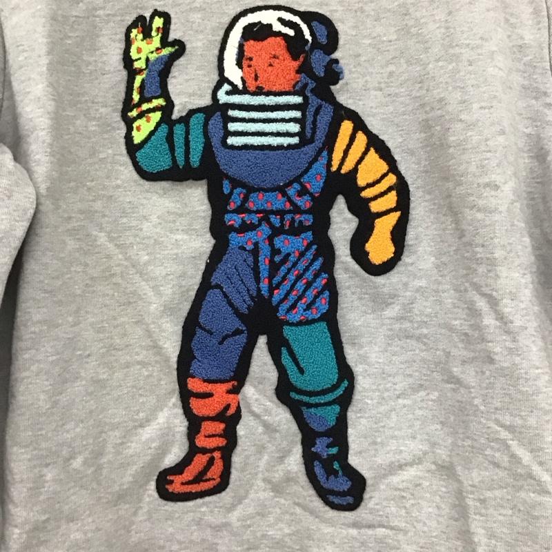 ビリオネア・ボーイズ・クラブ BILLIONAIRE BOYS CLUB トレーナー 長袖 長袖トレーナー スウェット クルーネック プルオーバー S ロゴ、文字 灰 / グレー /  メンズ USED 古着 中古 10145694