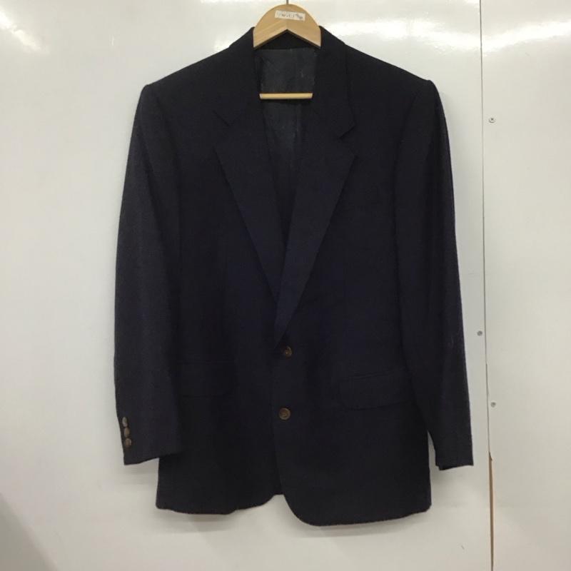 イヴサンローラン Yves Saint Laurent ジャケット、上着 ジャケット、ブレザー カジュアルジャケット アウター カラージャケット 46 無地 紺 / ネイビー /  メンズ USED 古着 中古 10145696