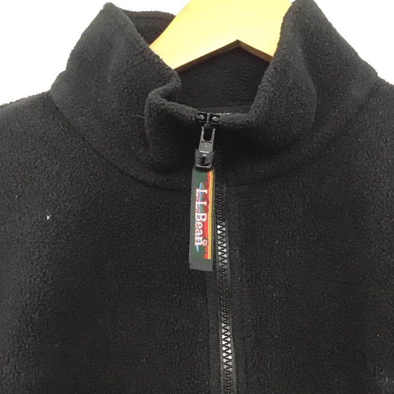 エルエルビーン L.L.Bean ジャケット、上着 ジャケット、ブレザー フリースジャケット プルオーバー スタンドネック M ロゴ、文字 黒 / ブラック /  レディース USED 古着 中古 10145701