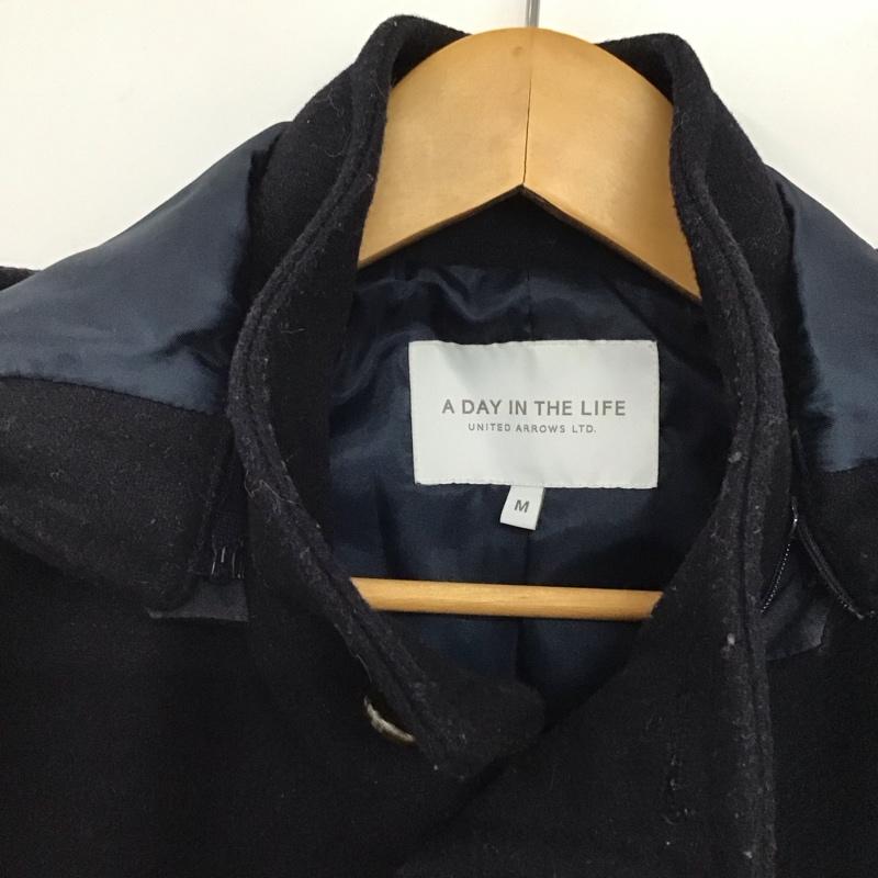 アデイインザライフ ユナイテッドアローズ A day in the life UNITED ARROWS コート コート一般 コート アウター フード付き M 無地 紺 / ネイビー /  メンズ USED 古着 中古 10145712