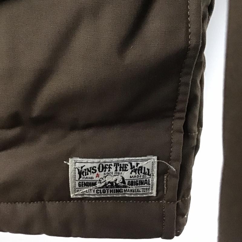 バンズ VANS ジャケット、上着 ジャケット、ブレザー ジップアップジャケット ダウンジャケット アウター XS 無地 茶 / ブラウン /  メンズ USED 古着 中古 10145734
