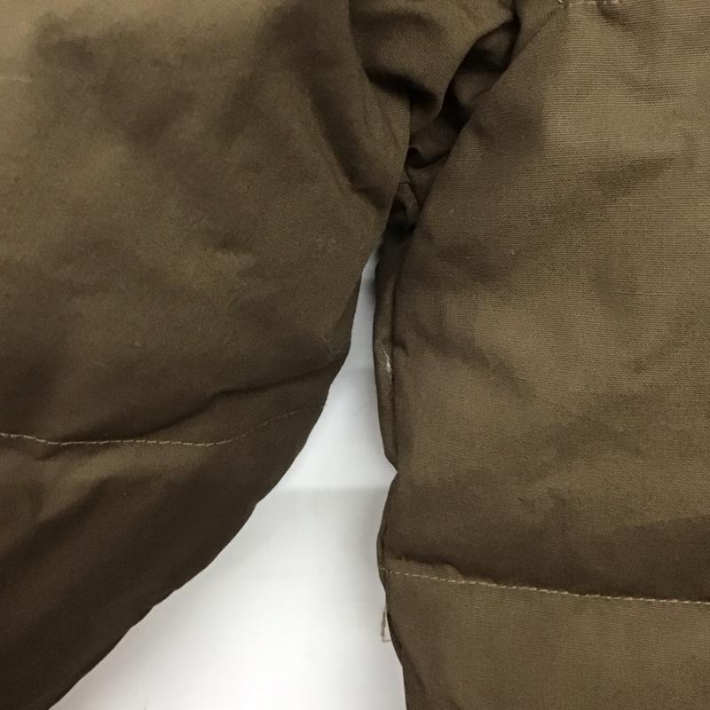 バンズ VANS ジャケット、上着 ジャケット、ブレザー ジップアップジャケット ダウンジャケット アウター XS 無地 茶 / ブラウン /  メンズ USED 古着 中古 10145734