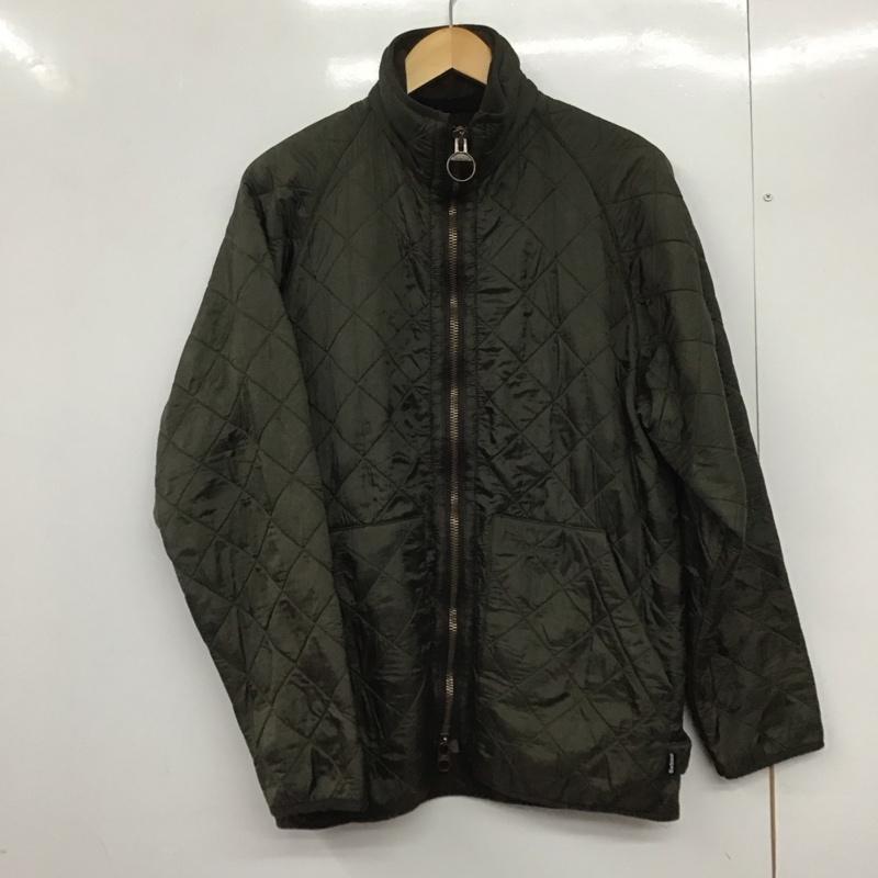 バーブァー Barbour ジャケット、上着 ジャケット、ブレザー ジップアップジャケット キルティングジャケット アウター ロゴ、文字 カーキ / カーキ /  メンズ USED 古着 中古 10145738