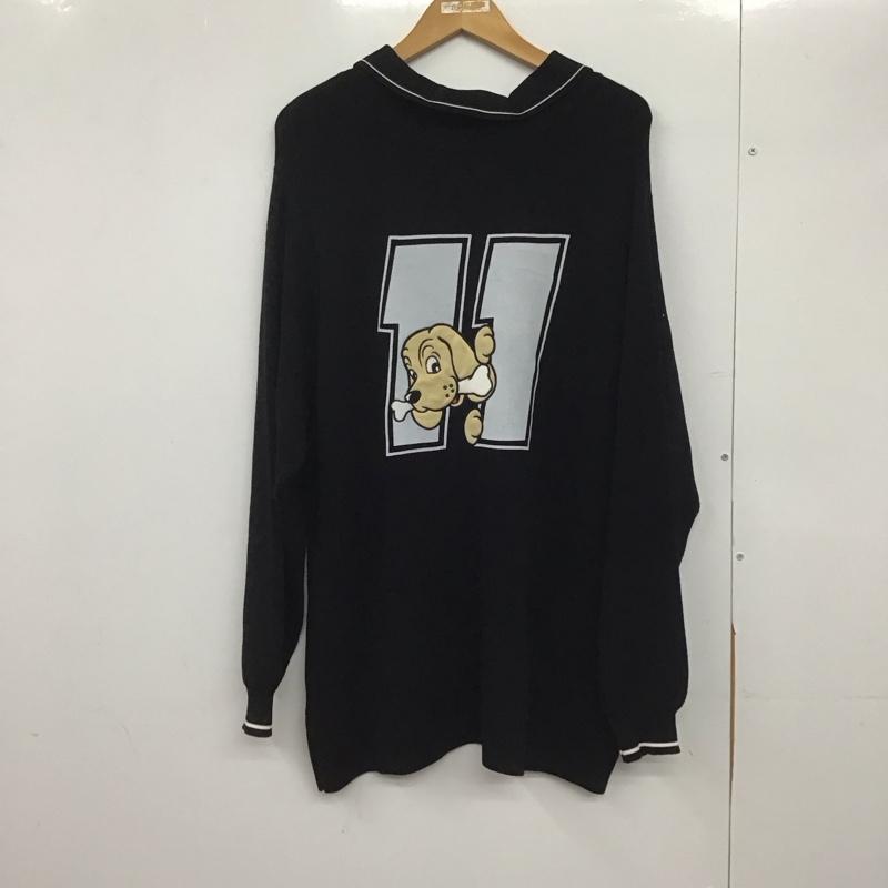 ガルフィー GALFY ニット、セーター 長袖 無地 黒 / ブラック /  メンズ USED 古着 中古 10145770