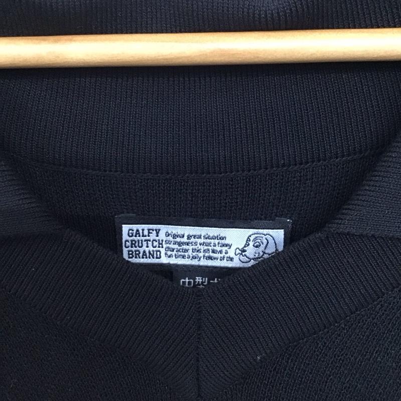 ガルフィー GALFY ニット、セーター 長袖 無地 黒 / ブラック /  メンズ USED 古着 中古 10145770