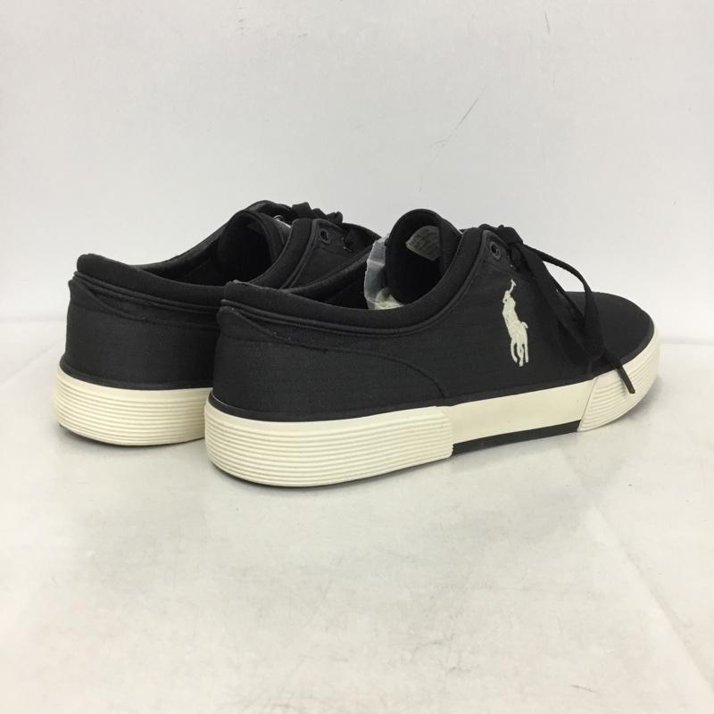 ポロラルフローレン POLO RALPH LAUREN スニーカー スニーカー 0200001087 10D ロゴ、文字 黒 / ブラック /  メンズ USED 古着 中古 10145775