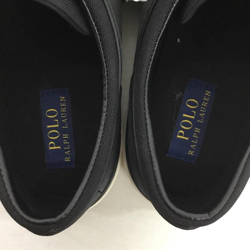 ポロラルフローレン POLO RALPH LAUREN スニーカー スニーカー 0200001087 10D ロゴ、文字 黒 / ブラック /  メンズ USED 古着 中古 10145775