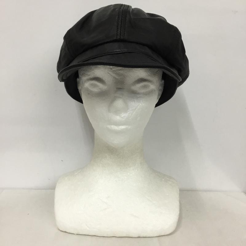 ニューヨークハット NEW YORK HAT 帽子 キャップ キャスケット 無地 黒 / ブラック /  メンズ USED 古着 中古 10145778